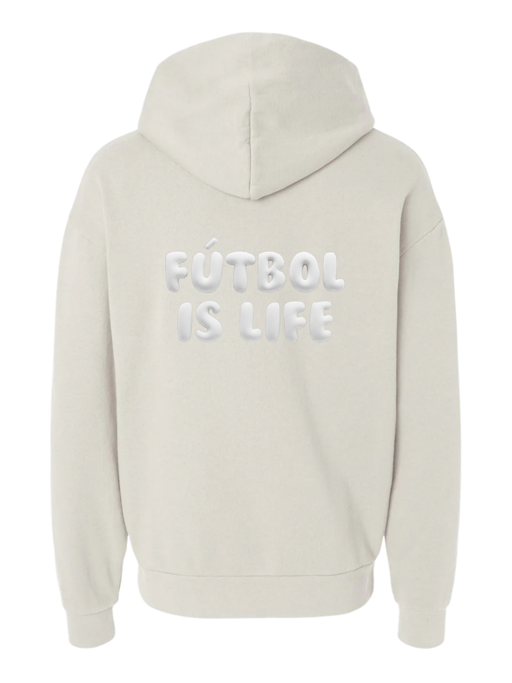 Futbol Is Life Pigment Dyed Hoodie ADULT Non Puff