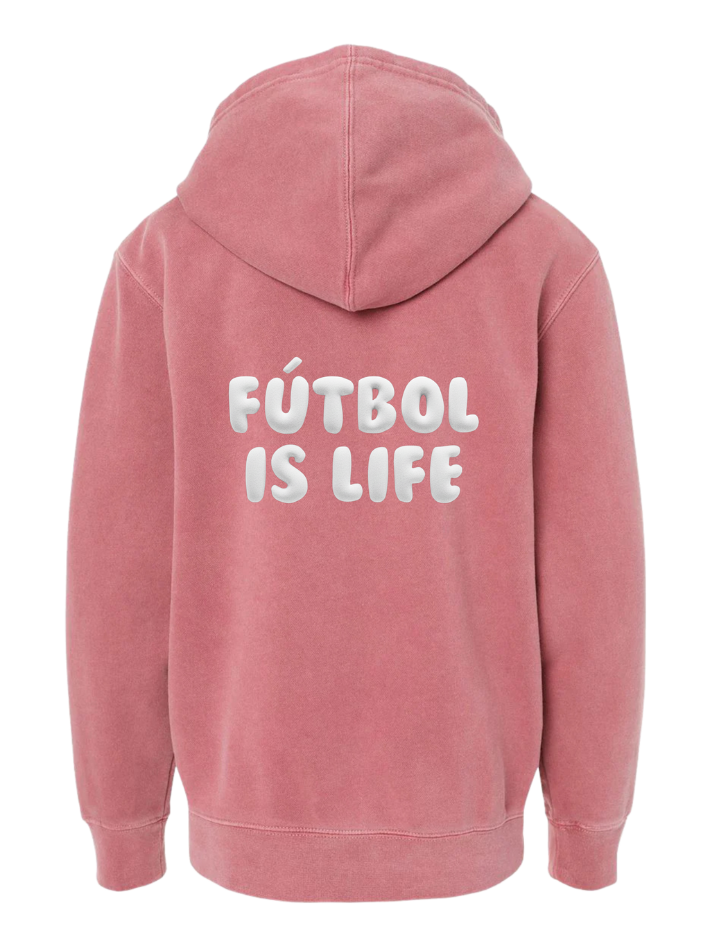 Futbol Is Life 3D Puff Hoodie YOUTH