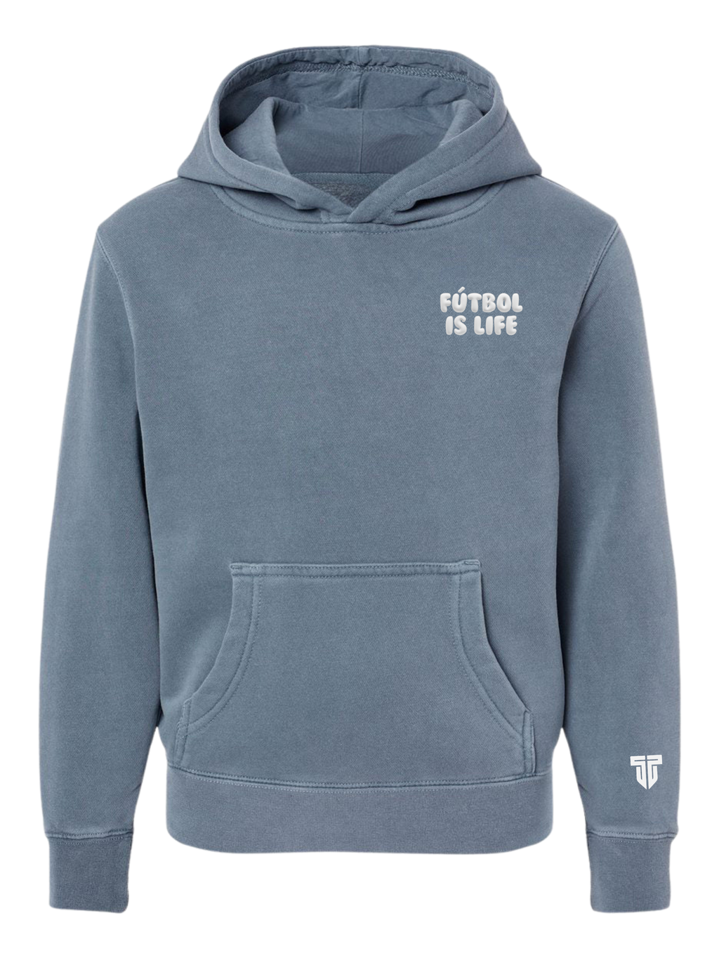 Futbol Is Life 3D Puff Hoodie YOUTH
