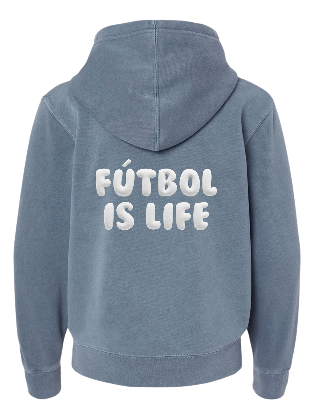 Futbol Is Life Pigment Hoodie YOUTH Non Puff