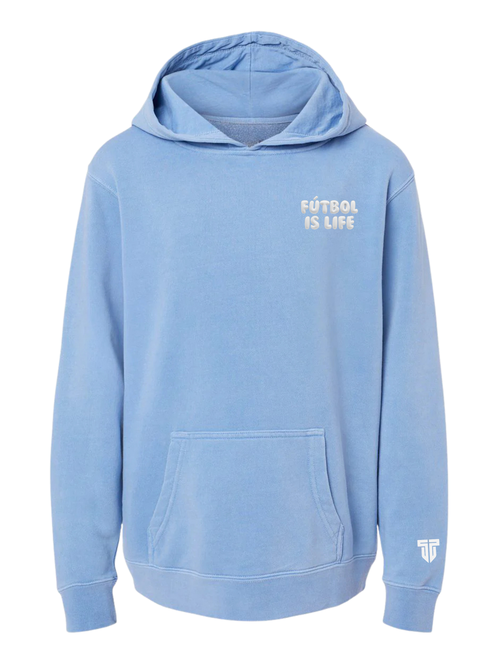 Futbol Is Life 3D Puff Hoodie YOUTH