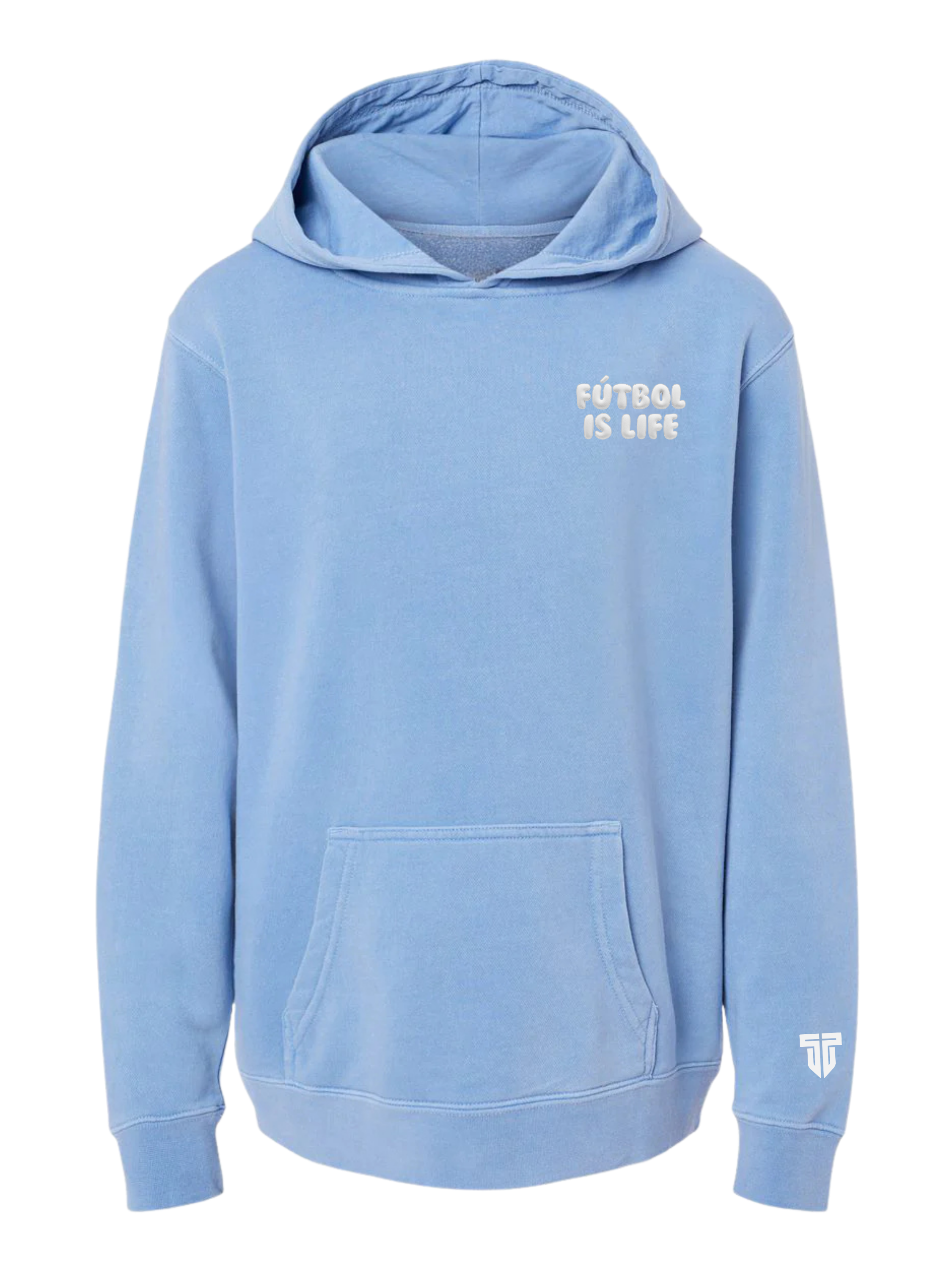 Futbol Is Life 3D Puff Hoodie YOUTH