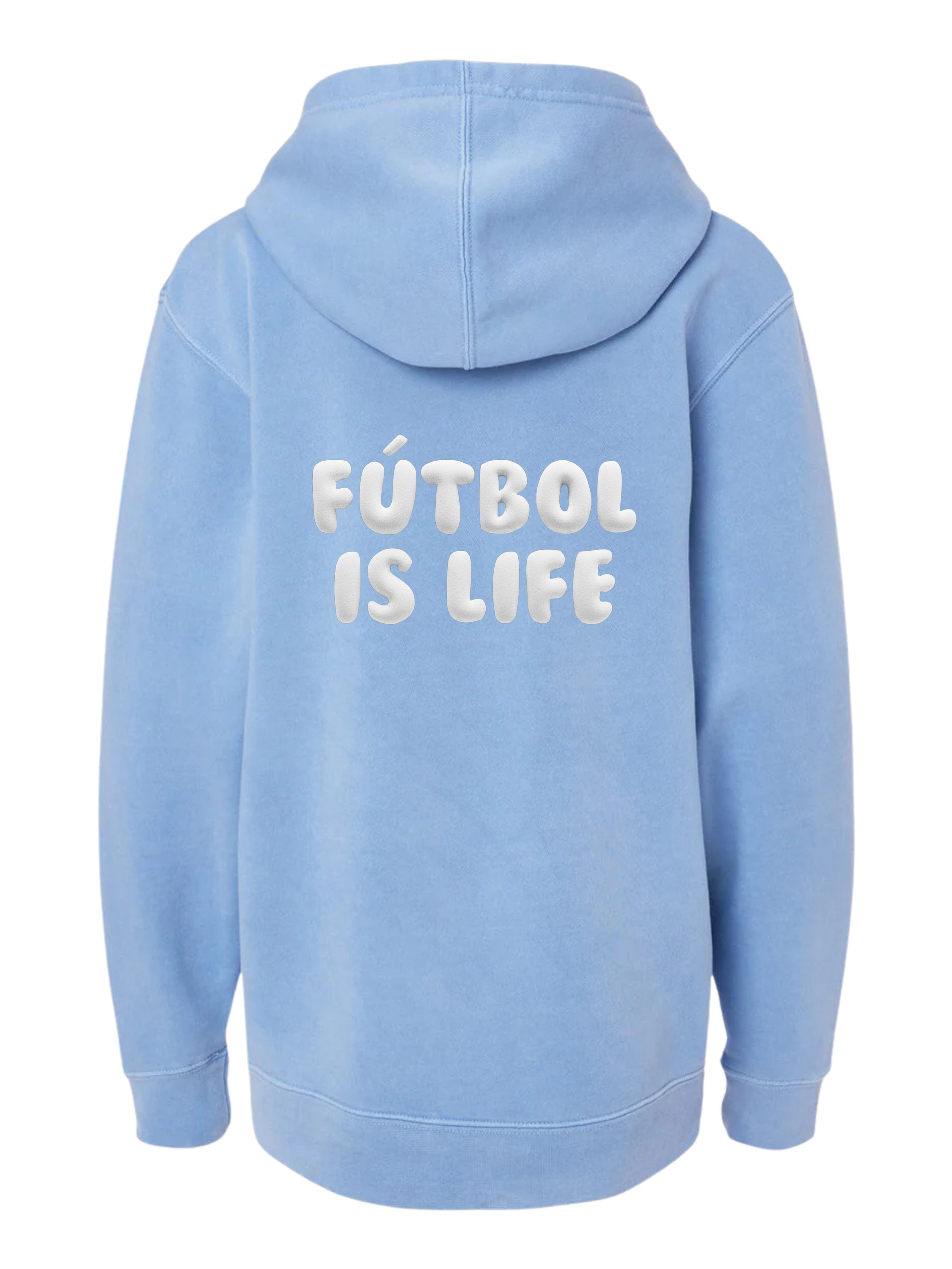 Futbol Is Life 3D Puff Hoodie YOUTH