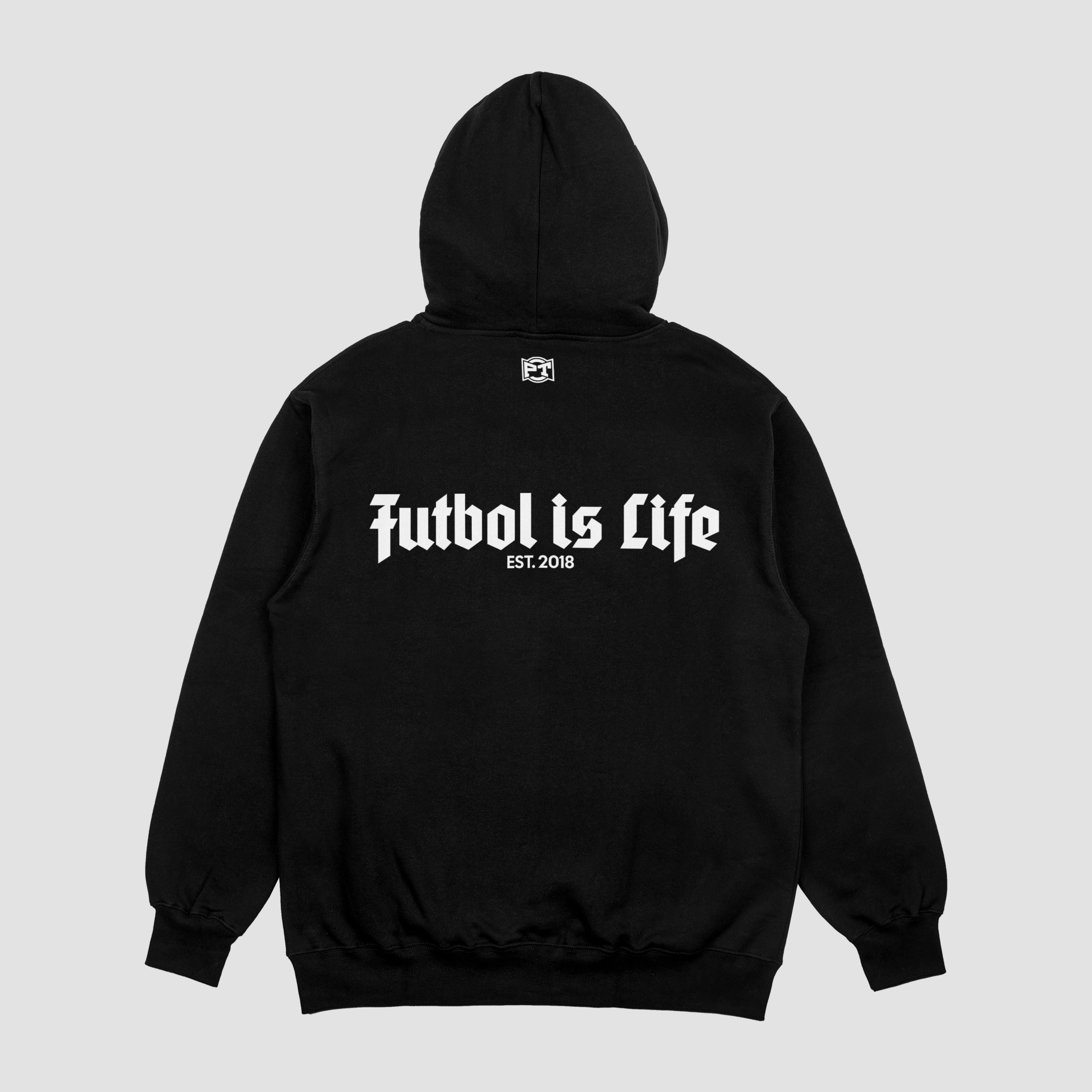 Futbol Is Life Old English Hoodie