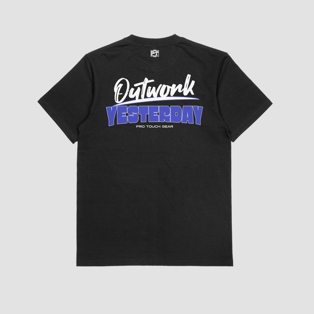 Outwork Yesterday Tee blue back
